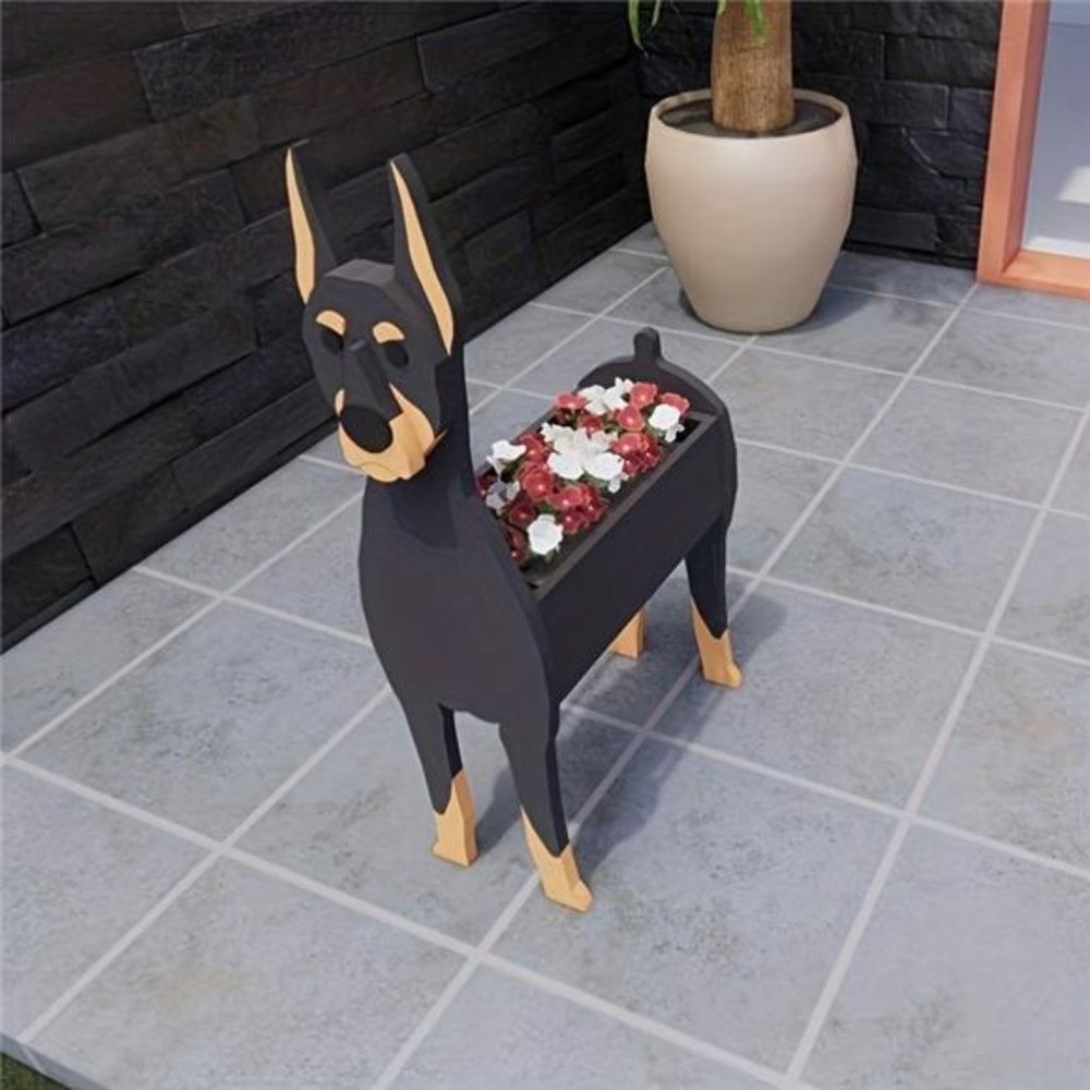 Doberman Planter - Picture 3 of 4